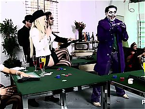 fuck-a-thon with The Joker and his tramps