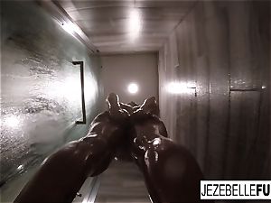 Jezebelle Bond steamy molten bathroom