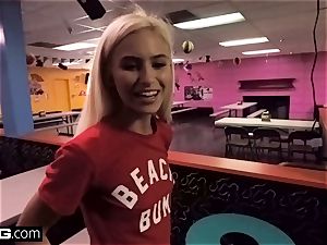 little teenager Kiara goes from skating rink to gargling bone